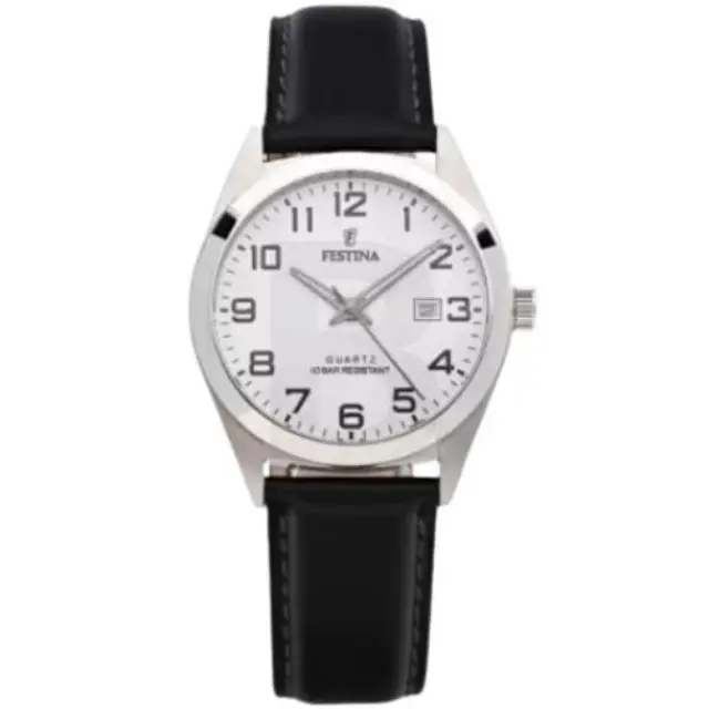 Festina Classics, Men's Watch, Black Leather Strap F20446/1