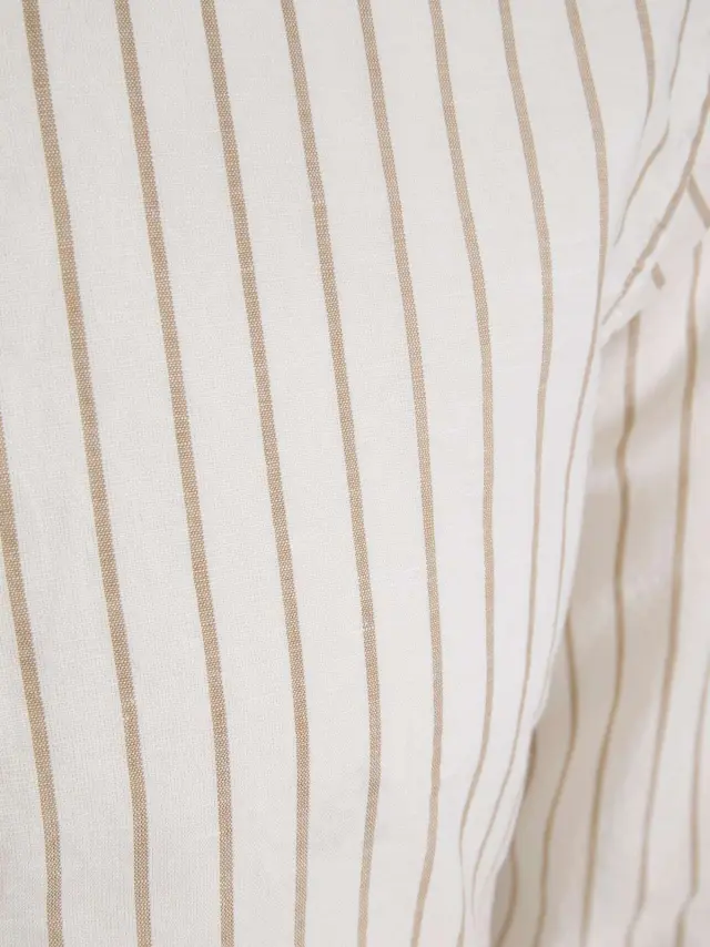 JPRBLASUMMER HALF PLACKET SHIRT L/S SN Sand 3