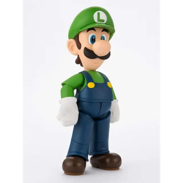 Tamashii Nations Super Mario Luigi S.H.Figuarts Συλλεκτική Φιγούρα Δράσης 11cm με Αρθρώσεις, Red Shell, Brick Block + Βάση 2