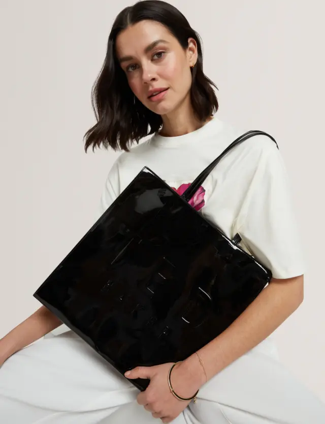 Γυναικεία Τσάντα Ώμου Ted Baker Iconny Large Icon 283615-Black Μαύρο - One Size 2