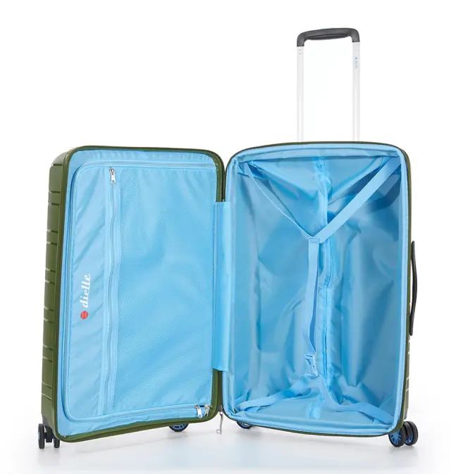 Βαλίτσα σκληρή Μεγάλη DIELLE 100/70 76x50x34/37 cm Πράσινο 2