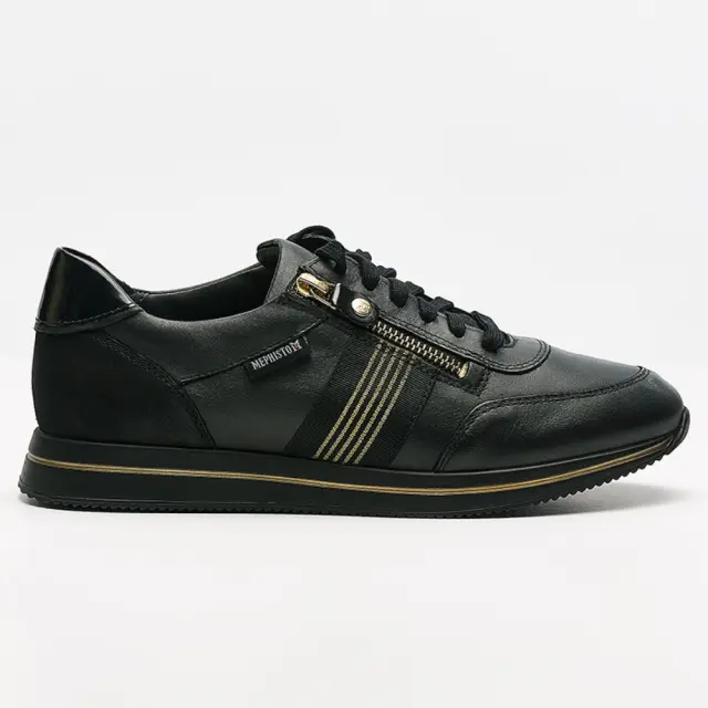 Mephisto Sneakers Γυναικείο δέρμα Μαύρο MEP/LUCILLE BLACK