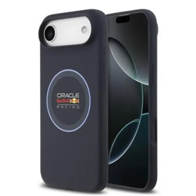 Red Bull Silicone Blue Ring MagSafe Case for iPhone Air Navy