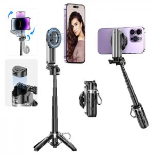 XO SS22 4-in-1 Μαγνητικό Πολυλειτουργικό Bluetooth Selfie Stick 16.001.0257 2