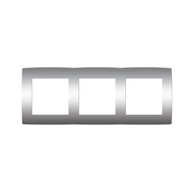 PRIME ΠΛΑΙΣΙΟ 3 ΘΕΣΕΩΝ MAT ΑΛΟΥΜΙΝΙΟ IP20 / 1000119203