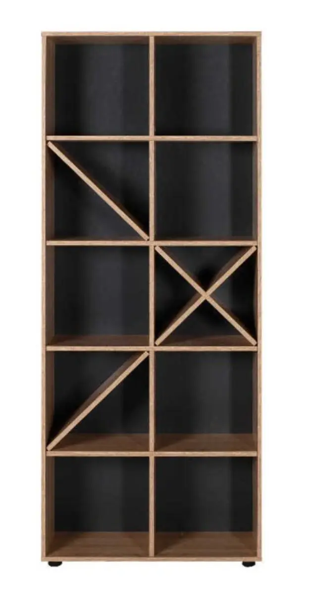 Βιβλιοθήκη KTP-910-SS Gaming Sonoma 75x188x30cm 3
