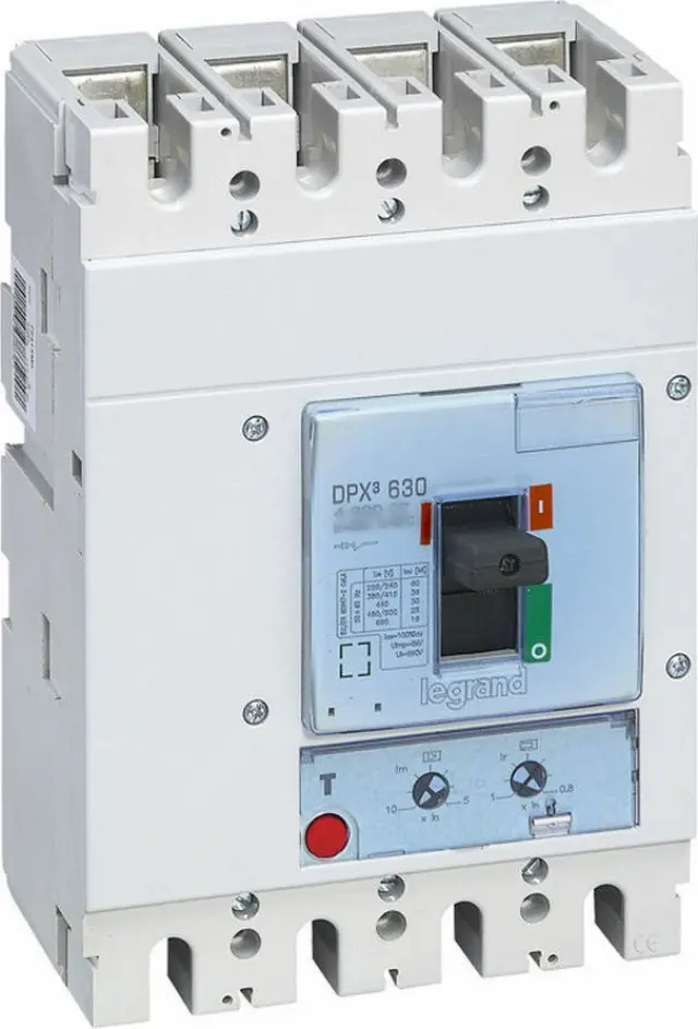 MCCB DPX³ 630 - thermal magnetic - 4P - Icu 36 kA (400 V~) - In 630 A