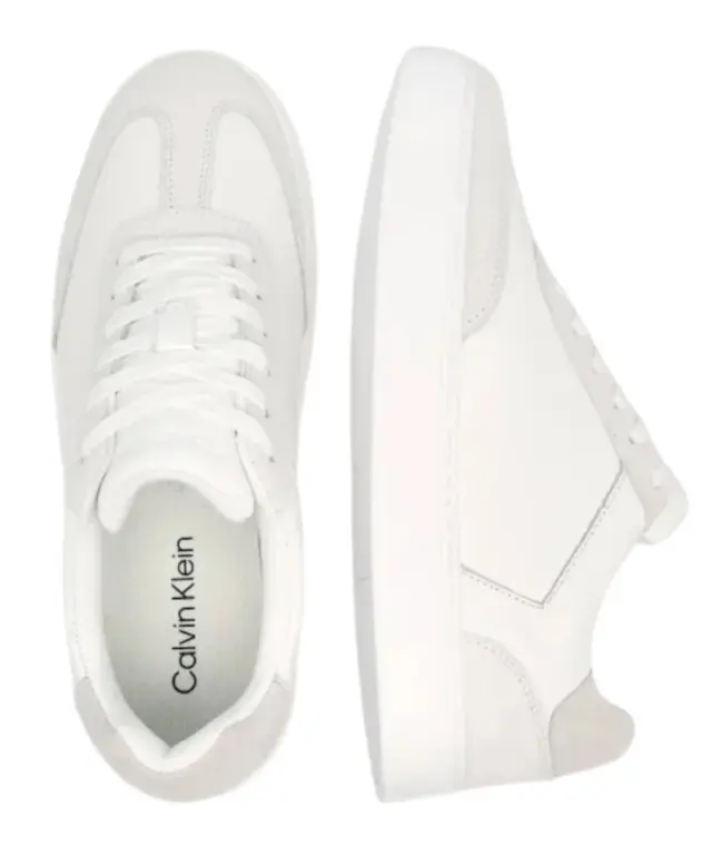 Calvin Klein - Ανδρικά Sneakers Ck Classic Cupsole Laceup Wt Mix YM0YM01429-YAF Λευκό 3