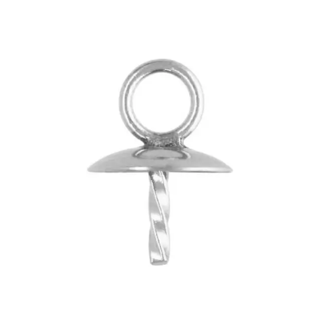 Κρεμασταράκι Χάντρας Sterling Silver 5mm - 5τεμ