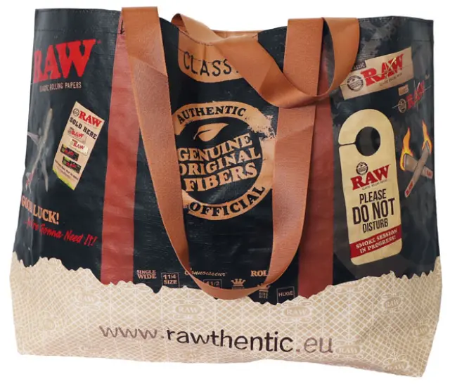 RAW Tote Bag Τσάντα Black - 63cm 2