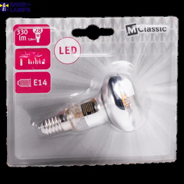 LED Bulb Filament E14 3.8W R50 2700K 330lm CL