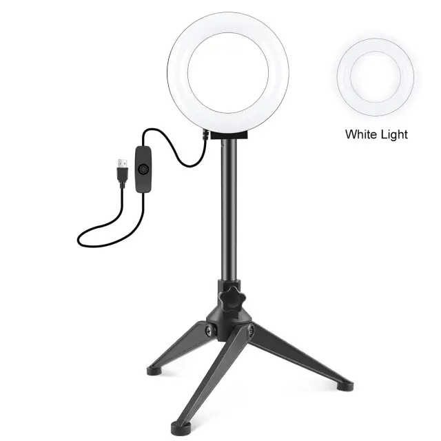 Puluz® Ring Light 12cm με Τρίποδο (PKT3084B)