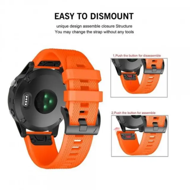 Tech-Protect® Smooth για Garmin Fenix 5/6/6 Pro/7/8/9 (47mm)- Orange 2