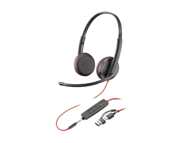 HP Poly Headset Blackwire 3225 USB-C A (Bulk) (8X229A6)