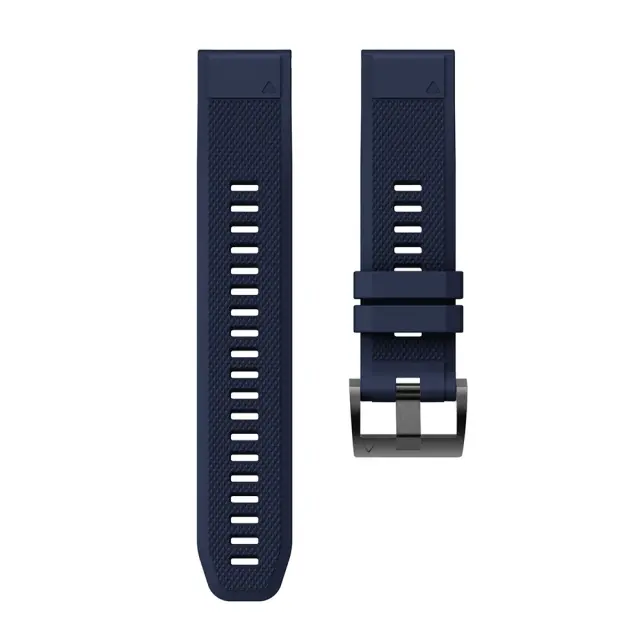 Λουράκι Σιλικόνης Με Μαύρο Κλείσιμο για Garmin Fenix 5/6/6 Pro/7/8/9 (47mm)- Dark Blue OEM 2