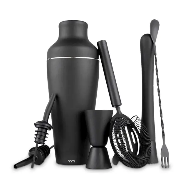 Mikamax® Cocktail Shaker Set - Matt Black