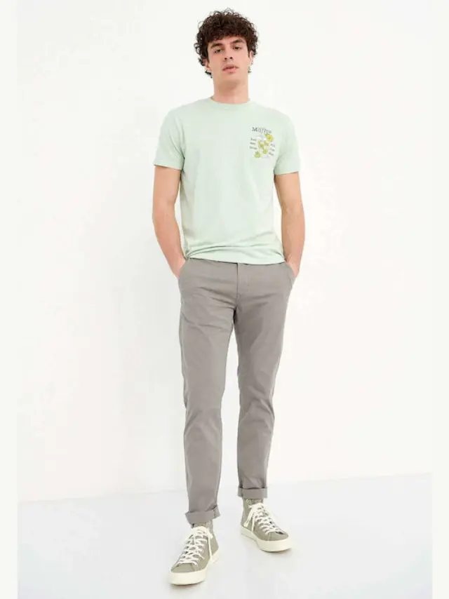 Funky Buddha Chino Pants Grey FBM007-001-02