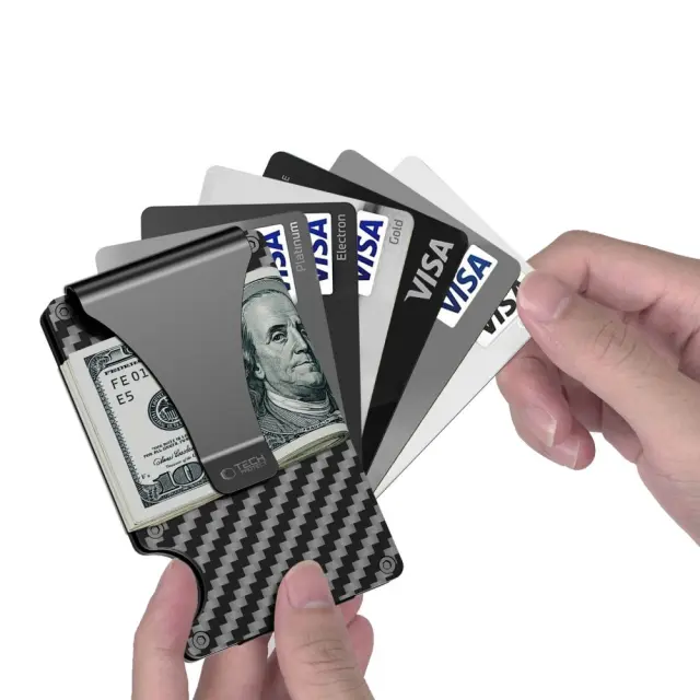 Tech-Protect® Thorn RFID Πορτοφόλι για Κάρτες- Carbon Black 3
