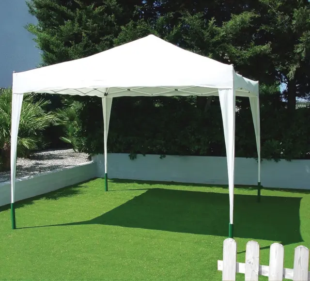 Κιόσκι 300x300x260H Μεταλλική Κατασκευή Με Πάνι Χρώμα Μπεζ Papillon 55168