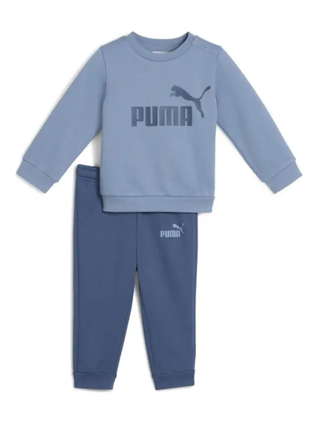 Puma Παιδικό Σετ Φόρμας Μπλε Ess Crew - 9-12 μηνών