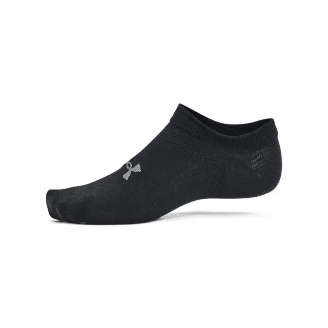 Under Armour Essential No Show Socks (6Pair) (1382611-001) - Μαύρο 3