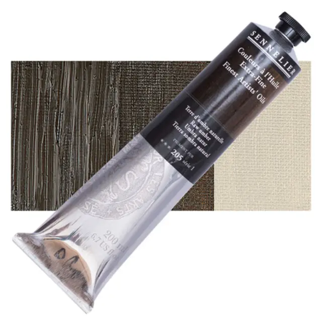 Sennelier Λάδι Finest Artists Oil 205 Raw Umber - 200ml
