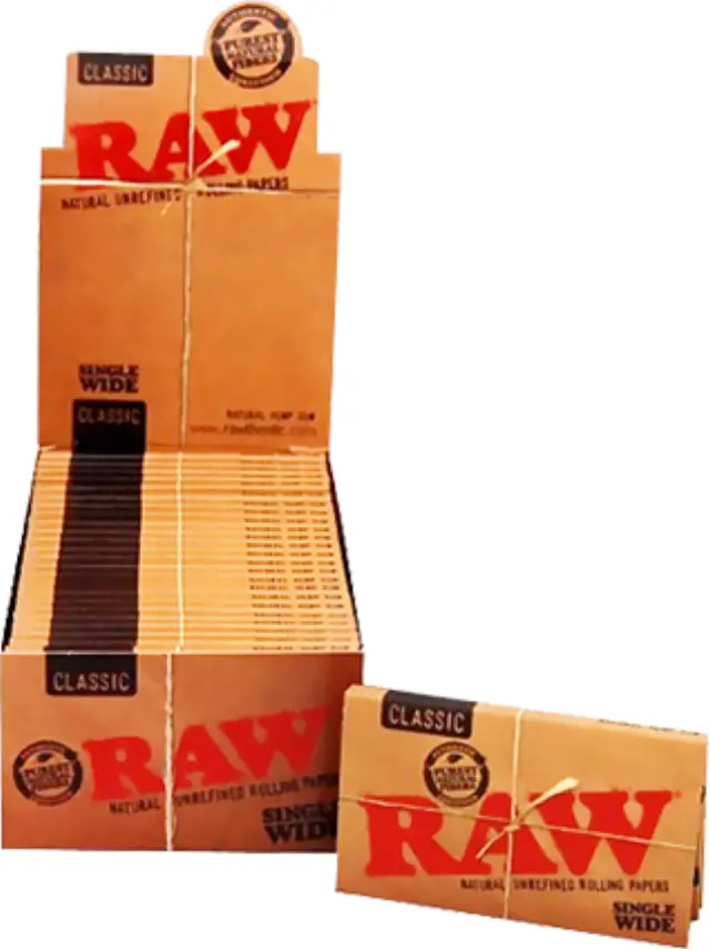 RAW Χαρτάκια Classic - Ακατέργαστο - Single Wide Double 25τεμ.