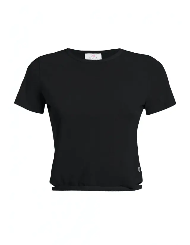 Deha T-shirt Cropped Black B64010-10009 - M
