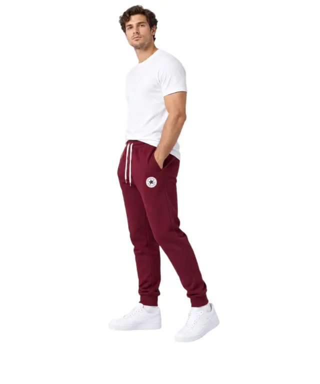 Converse - Ανδρικό Παντελόνι Φόρμας Chuck Patch Jogger CVM6B093-601 Μπορντό 2