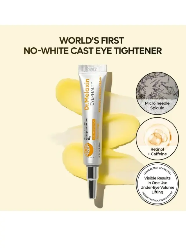 Dr.Melaxin Retinol Eyephalt Eyebag Cream Κρέμα Ματιών για Ρυτίδες, Σακούλες & Μαύρους Κύκλους 15ml 2