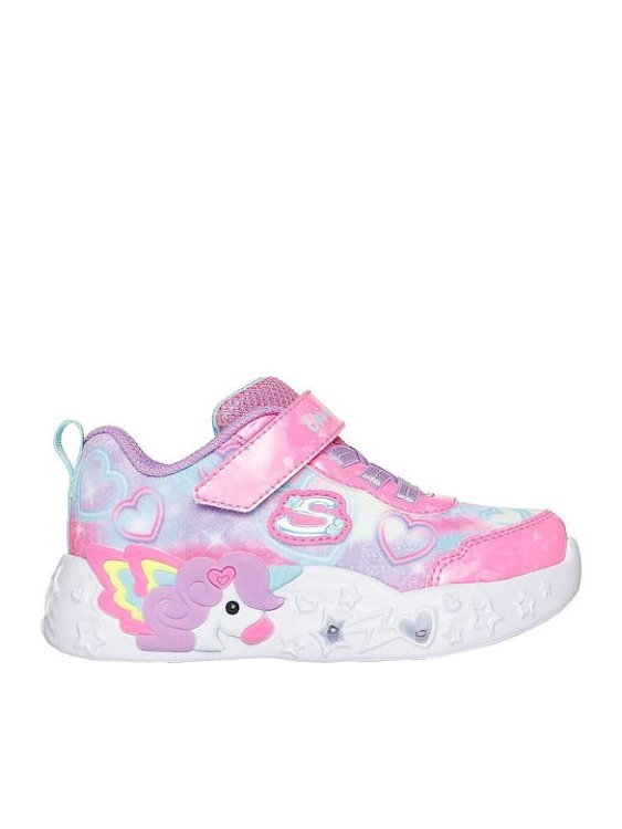 Βρεφικά Παπούτσια Skechers Unicorn Charmer για Κορίτσια Pink (Μεγέθη 21,5-26,5) ΡΟΖ - 26,5
