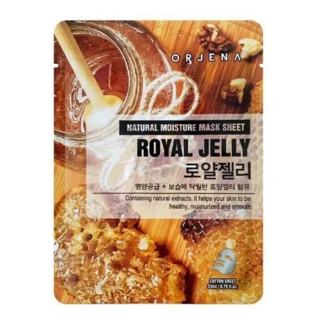 Orjena Natural Moisture Mask Sheet Royal Jelly Υφασμάτινη Μάσκα Ενυδάτωσης 23ml