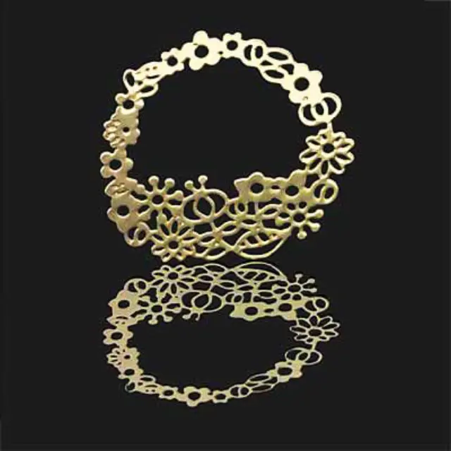 Διακοσμητικό 18K Forever Gold Flower Basket 33mm - 1τεμ