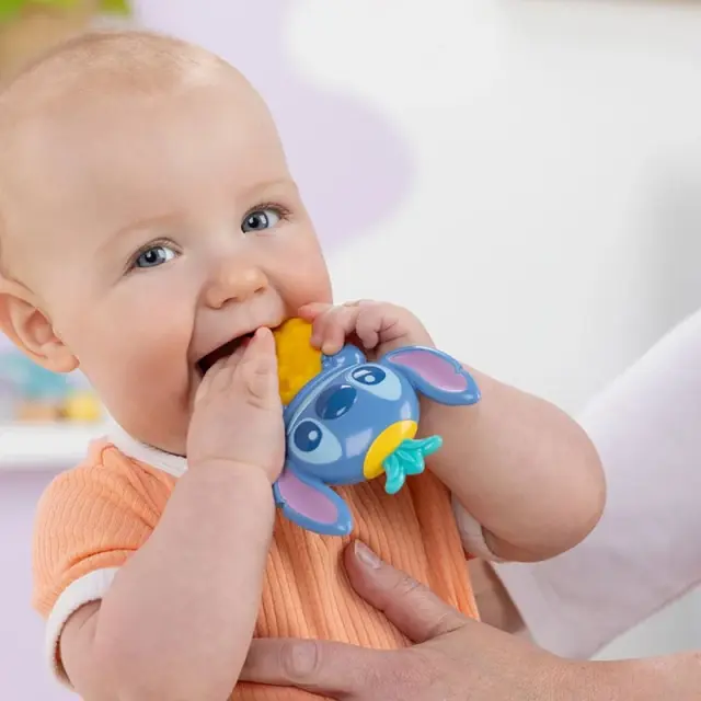 Bright Starts Disney Stitch Tropical Teethe Κουδουνίστρα Μασητικό 3