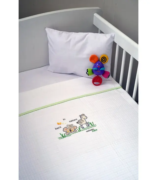 Κουβέρτα Αγκαλιάς πικέ (80x100) des.504 Aslanis Baby Home
