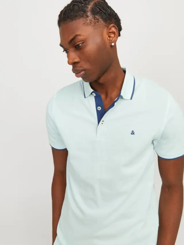 JJEPAULOS POLO SS NOOS Soothing Sea
