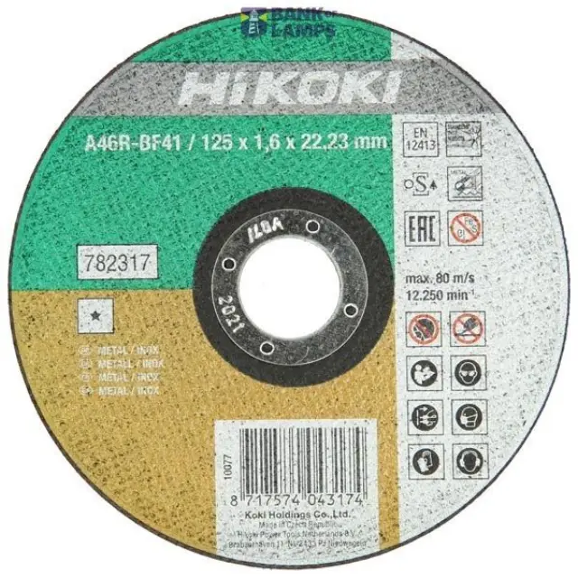 Cutting wheel 150*1.5 HITACHI INOX 782313