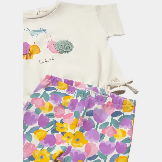 Mayoral Σετ Κολάν Σταμπωτό Λιλά για Κορίτσι 3