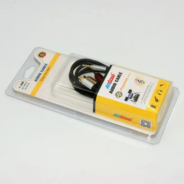 ΚΑΛΩΔΙΟ ΗΧΟΥ ΣΤΕΡΕΟ 1.8m 3RCA ΣΕ 3RCA ANDOWL QY-AV01 3
