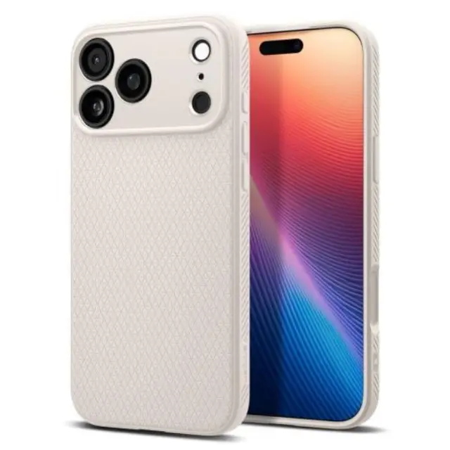 Θήκη Soft TPU Spigen Apple iPhone 17 Pro Liquid Air Natural Τιτάνιο N69141