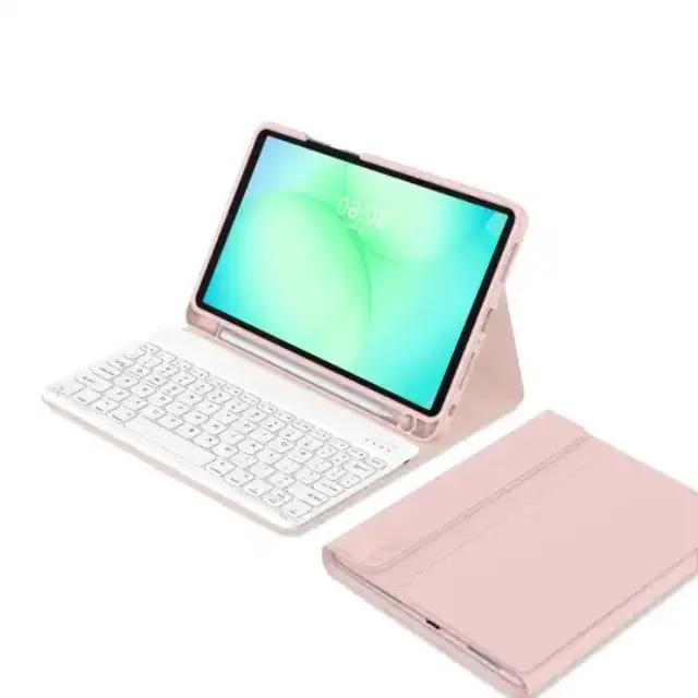 Tech-protect Sc Keyboard + Βάση για Pen - Galaxy Tab A9 / A11 8.7 Pink 2
