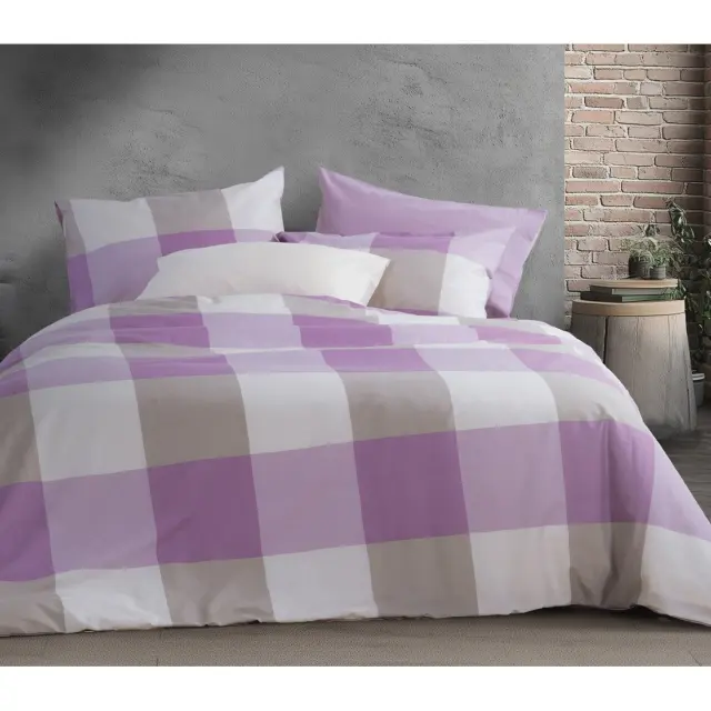 ΣΕΤ ΣΕΝΤΟΝΙΑ ΒΑΜΒΑΚΕΡΑ ΔΙΠΛΑ CASUAL CHECK 200Χ270 NEF-NEF HOMEWARE DENIM 3