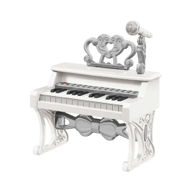 Παιδικό πιάνο mini με μικρόφωνο - 328-6237 - 233105 - White