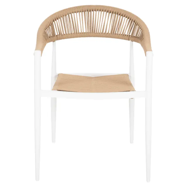 ΠΟΛΥΘΡΟΝΑ ΑΛΟΥΜΙΝΙΟΥ ΛΕΥΚΗ PΕ RATTAN ΜΠΕΖ FB95854.01 56x55,5x78Υεκ. 3