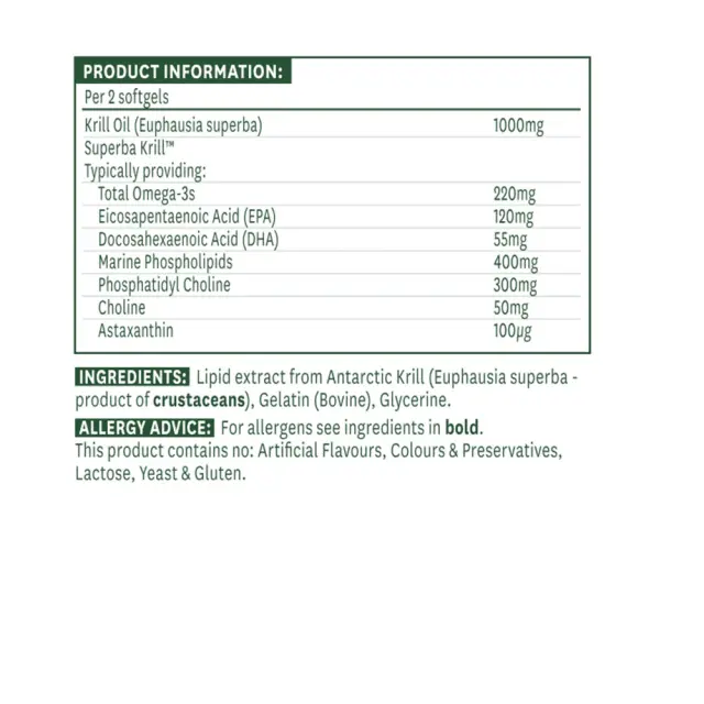 Natures Aid Antarctic Krill Oil 500 mg 2