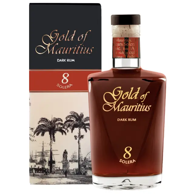 GOLD OF MAURITIUS DARK RUM 8 SOLERA 700ML