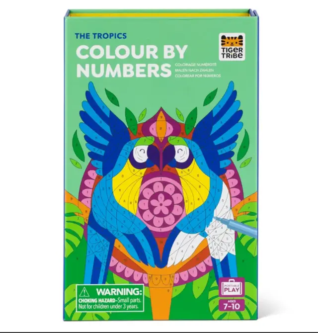 Σετ Δραστηριοτήτων Colour by Numbers The Tropics / 20204 (TigerTribe)
