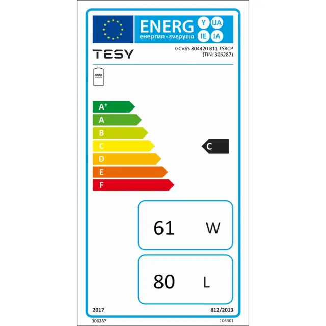 Tesy BiLight 80 Κάθετο με Εναλλάκτη Δεξιά (GCVS 80 44 40 B11 TR) 2