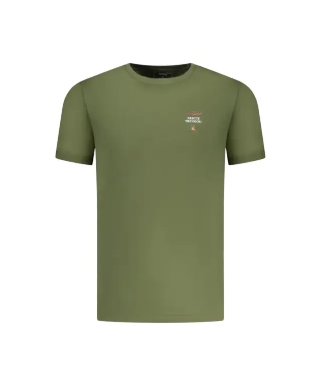 Aeronautica Militare - Ανδρική Κοντομάνικη Φανέλα SCOTI005J508-07001 Λαδί 3