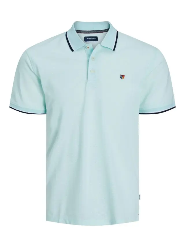 JPRBLUWIN POLO SS NOOS Bleached Aqua